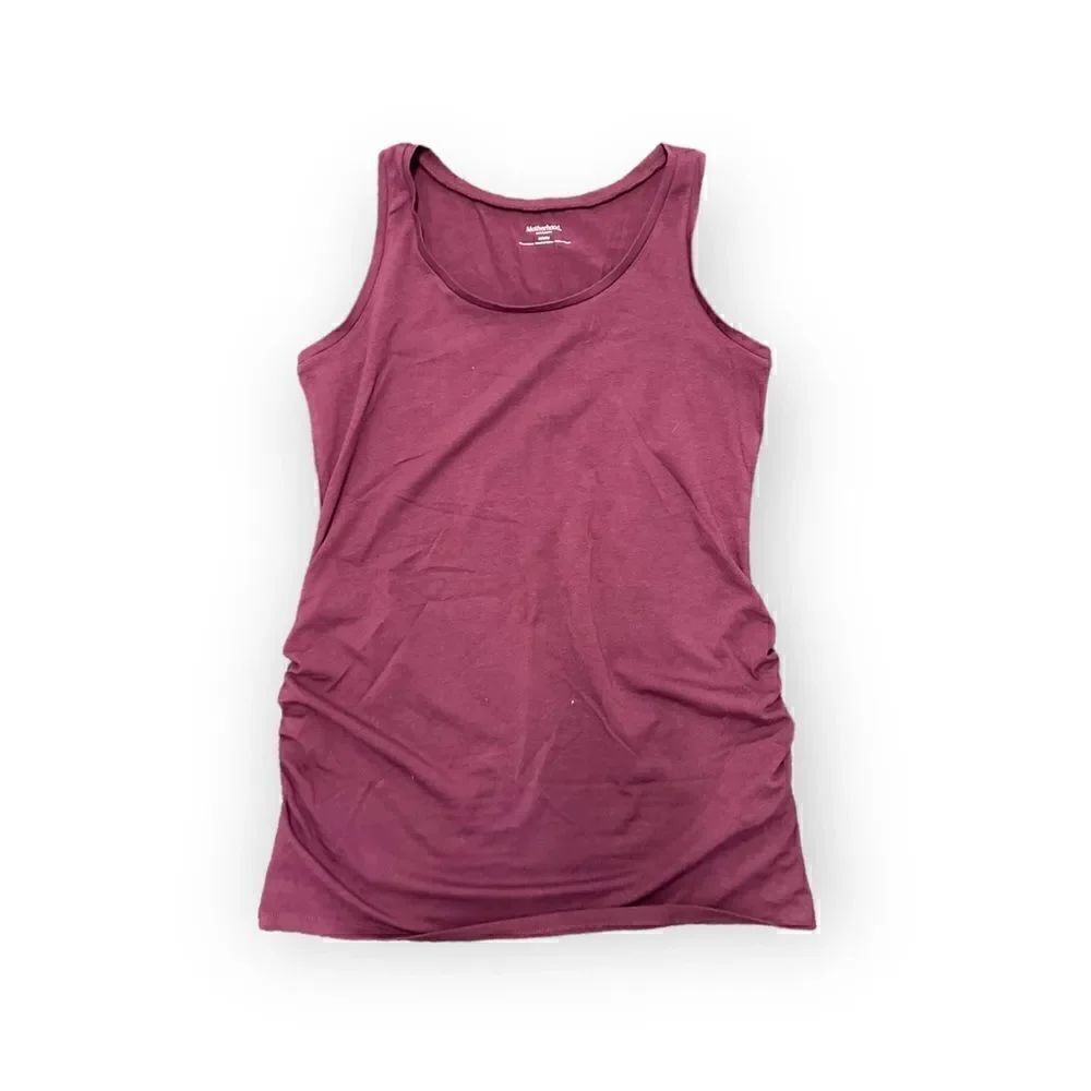 Motherhood Maroon Sleeveless Tank Top